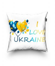 Подушка квадратна I Love Ukraine Я люблю Україну