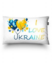 Подушка прямокутна I Love Ukraine Я люблю Україну