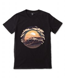 Чоловіча футболка Додж на заході сонця