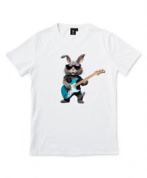 Чоловіча футболка Кролик - рок-музикант