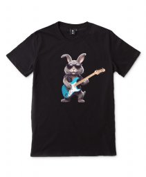 Чоловіча футболка Кролик - рок-музикант