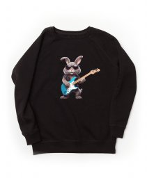 Жіночий світшот Кролик - рок-музикант