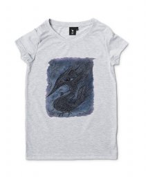 Жіноча футболка Чорний водяний птаходракон