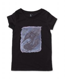 Жіноча футболка Чорний водяний птаходракон