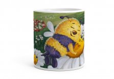 Чашка Бджілка та ромашки