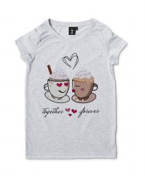 Жіноча футболка  a couple of coffee cups 