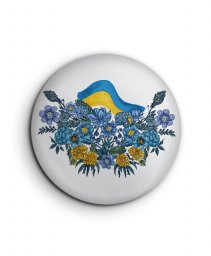 Значок "Синьо-жовті відтінки серед квітів"