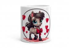Чашка Кінь Поні з Серцем Love Horse