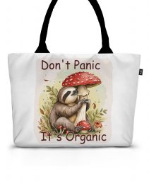 Шопер Don't Panic it's Organic. Лінивець з грибами Мухомор