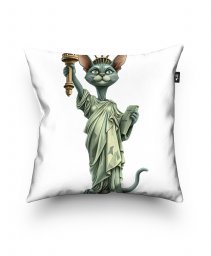 Подушка квадратна Кішка Орієнтальна  Statue Of Liberty