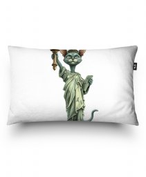Подушка прямокутна Кішка Орієнтальна  Statue Of Liberty