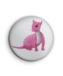 Значок Рожевий дракон