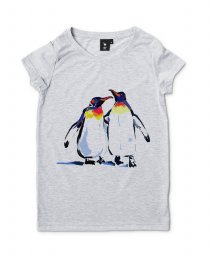 Жіноча футболка Пінгвіни
