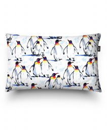Подушка прямокутна Королівські пінгвіни. Символ сім'ї і кохання