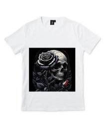 Чоловіча футболка Готична темна Леді з трояндами