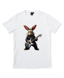 Чоловіча футболка Симпатичний рок-музикант-зайчик.