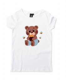 Жіноча футболка милий ведмедик