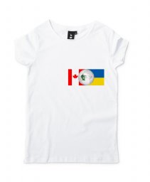 Жіноча футболка Україна та Канада
