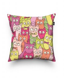 Подушка квадратна Чудні котики / Cute Cats