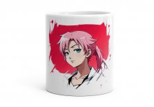 Чашка Дівчина з рожевим волоссям
