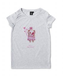 Жіноча футболка Акварельна чарівна дівчинка-слоненя / Watercolor Charming Elephant Girl