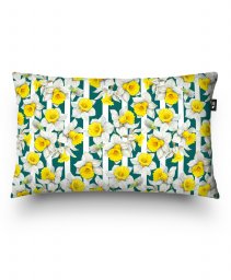 Подушка прямокутна Daffodils flowers pattern