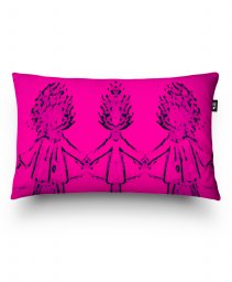 Подушка прямокутна Рожеві дівчата