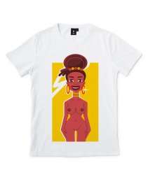 Чоловіча футболка Silhouette of african girl