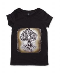 Жіноча футболка Дерево Іґґдрасілль і Скандинавські міфічні тварини