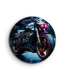 Значок Мотоцикл у стилі кіберпанк