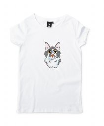 Жіноча футболка Cute kitten 