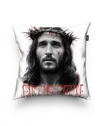 Подушка квадратна Jesus loves everyone_ (Ісус любить всіх)