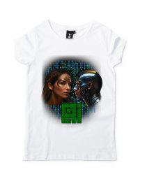 Жіноча футболка AI(ШІ) Штучний інтелект