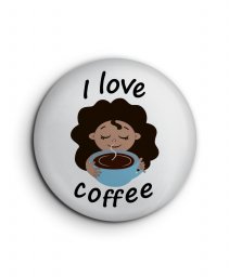 Значок I love coffee