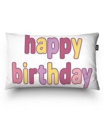 Подушка прямокутна happy birthday