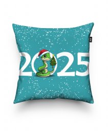 Подушка квадратна Новорічна Змія 2025
