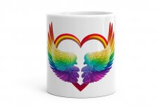 Чашка ЛГБТ Крила кохання