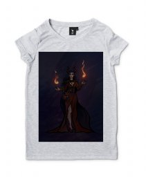 Жіноча футболка Тіфлінг демониця чаклунка з рогами