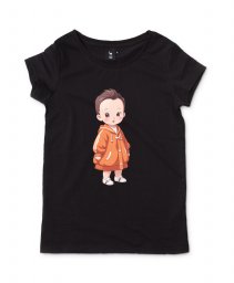 Жіноча футболка Симпатична маленька дитина в куртці