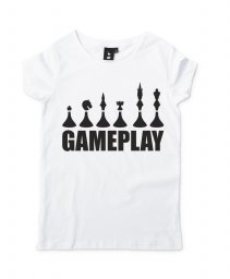 Жіноча футболка Шаховий геймплей Chess Gameplay