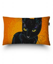 Подушка прямокутна Черный кот