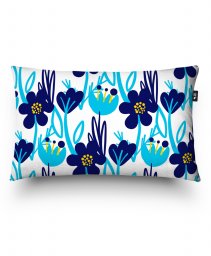 Подушка прямокутна Голубые цветы