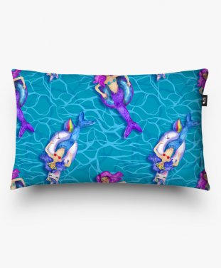 Подушка прямокутна Mermaids pattern