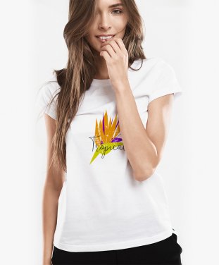 Жіноча футболка Tropical Strelitzia