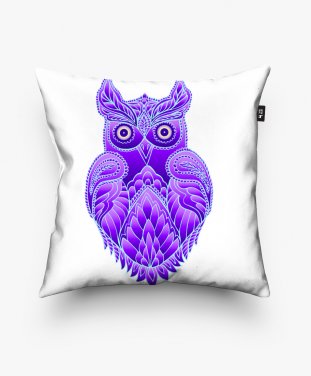 Подушка квадратна Lavender owl