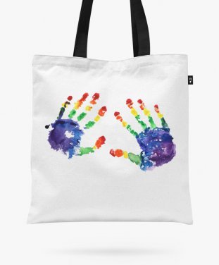 Авоська Rainbow hand print