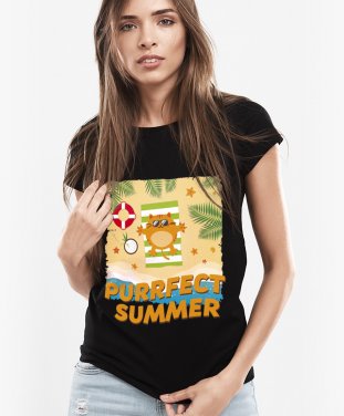 Жіноча футболка Purrfect Summer