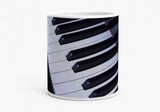 Чашка Клавиши фортепиано. Piano keys