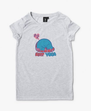 Жіноча футболка Крысиная йога