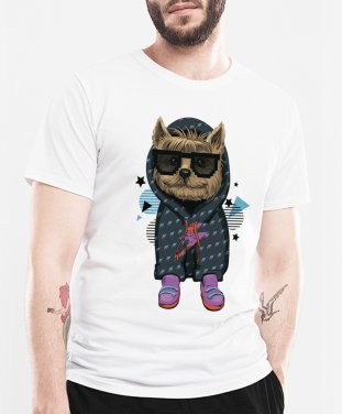 Чоловіча футболка Йорк в очечях пикселях